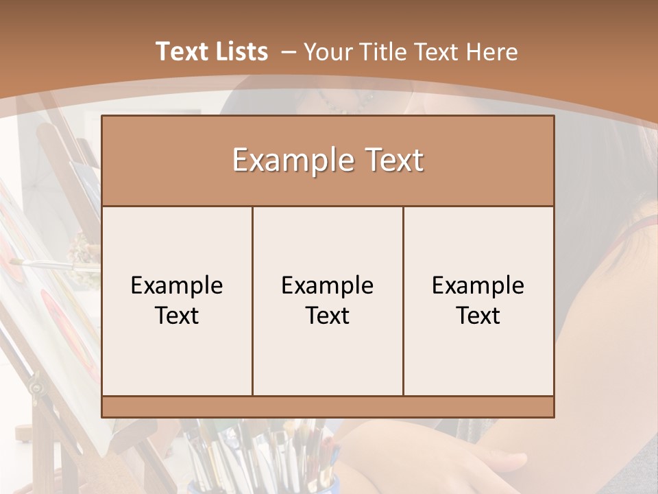 Two Women Sitting At A Table Looking At A Picture PowerPoint Template