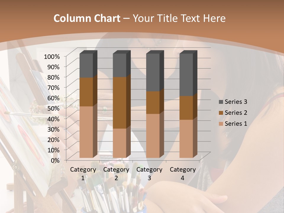 Two Women Sitting At A Table Looking At A Picture PowerPoint Template