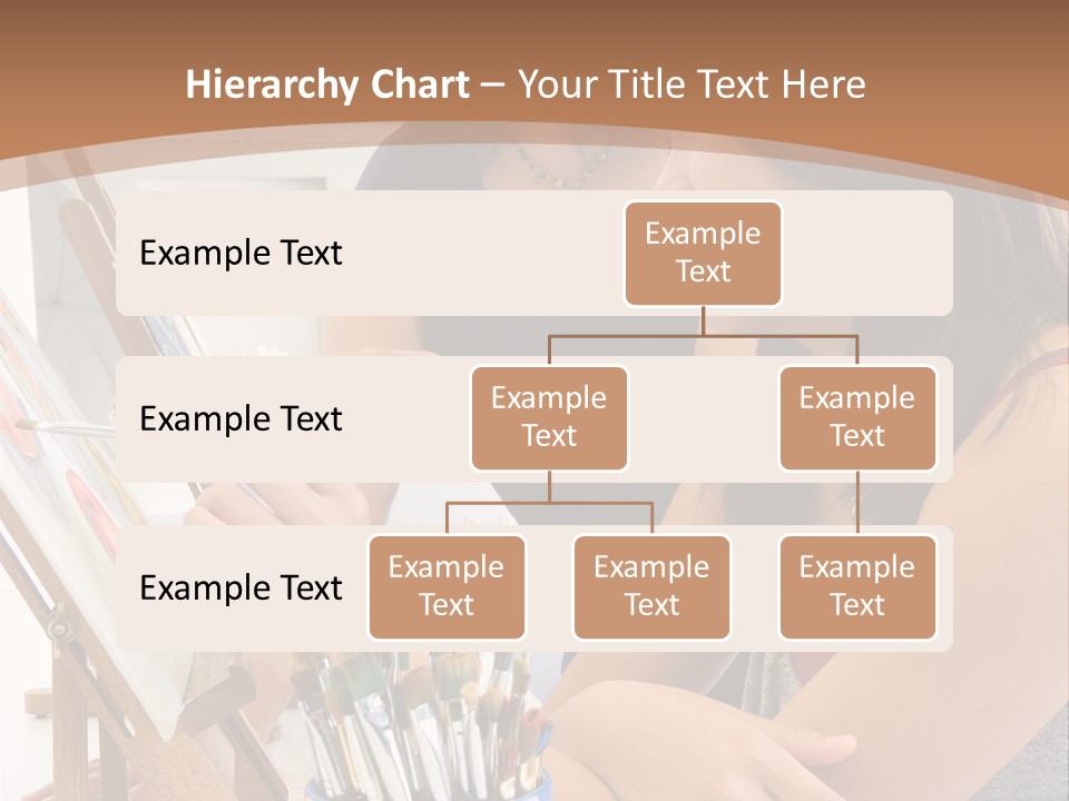 Two Women Sitting At A Table Looking At A Picture PowerPoint Template