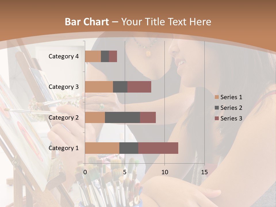 Two Women Sitting At A Table Looking At A Picture PowerPoint Template