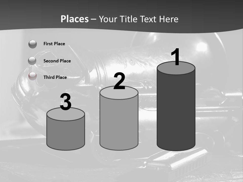 Saxophone, Harp Blues, Jazz Music PowerPoint Template