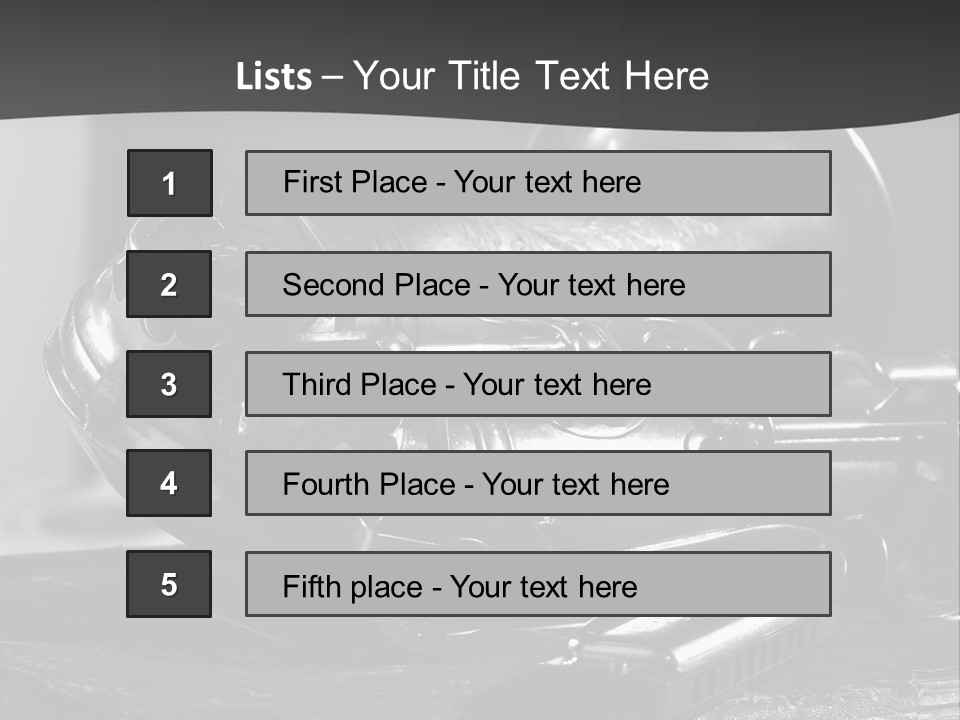 Saxophone, Harp Blues, Jazz Music PowerPoint Template