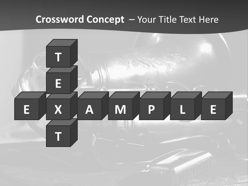 Saxophone, Harp Blues, Jazz Music PowerPoint Template