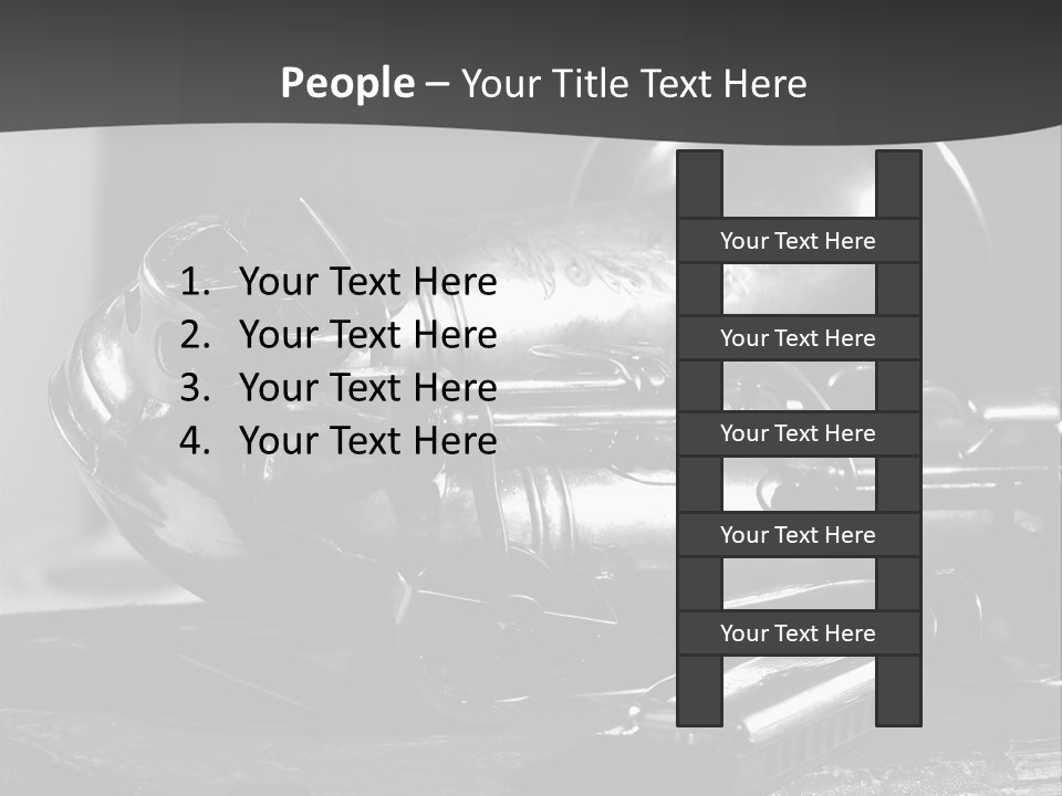 Saxophone, Harp Blues, Jazz Music PowerPoint Template