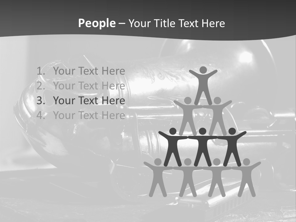 Saxophone, Harp Blues, Jazz Music PowerPoint Template