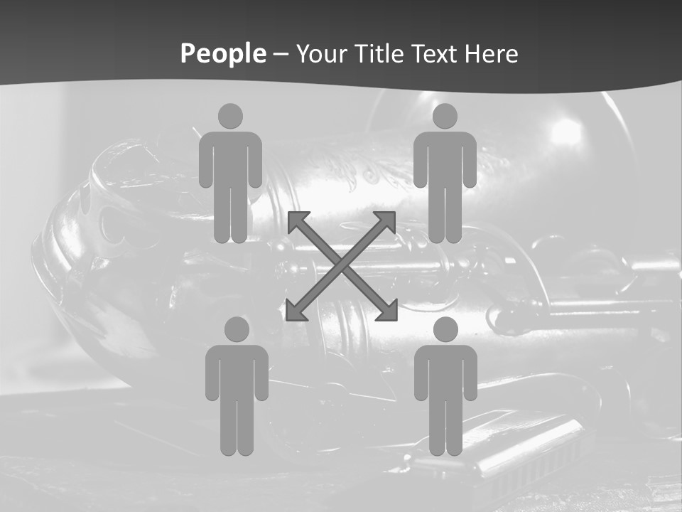 Saxophone, Harp Blues, Jazz Music PowerPoint Template