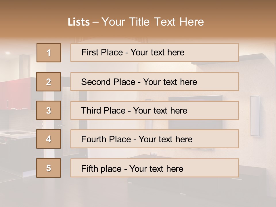 Interior. Kitchen PowerPoint Template