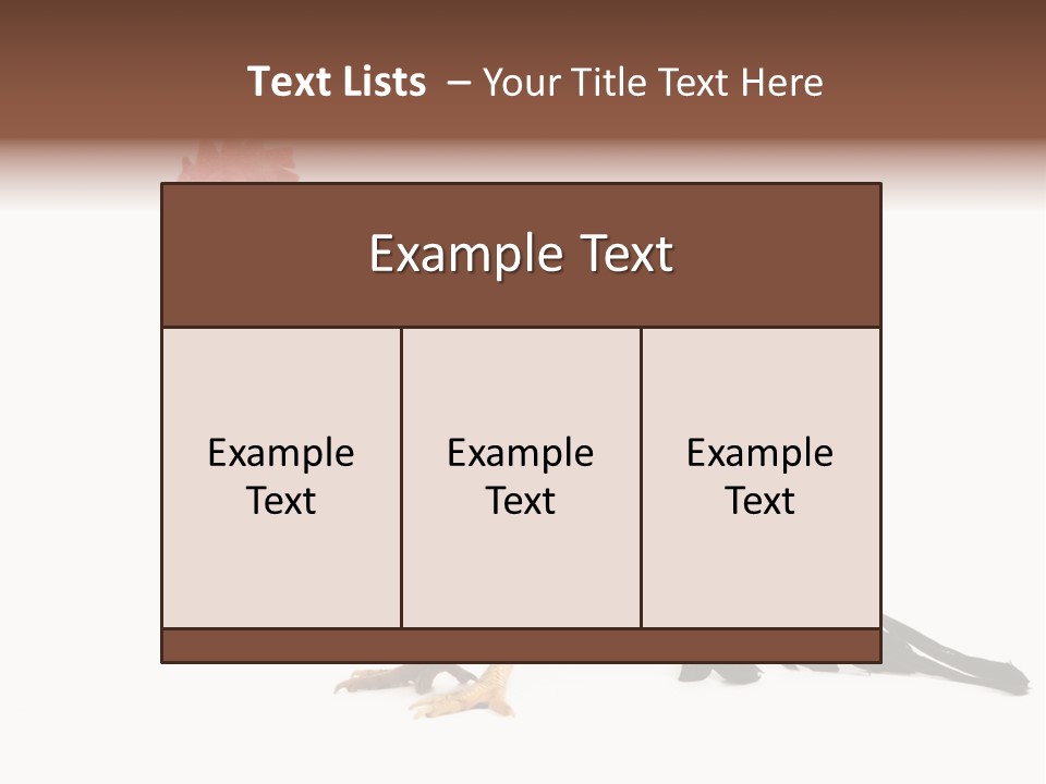 Italian Red Rooster Isolated On A White Background PowerPoint Template