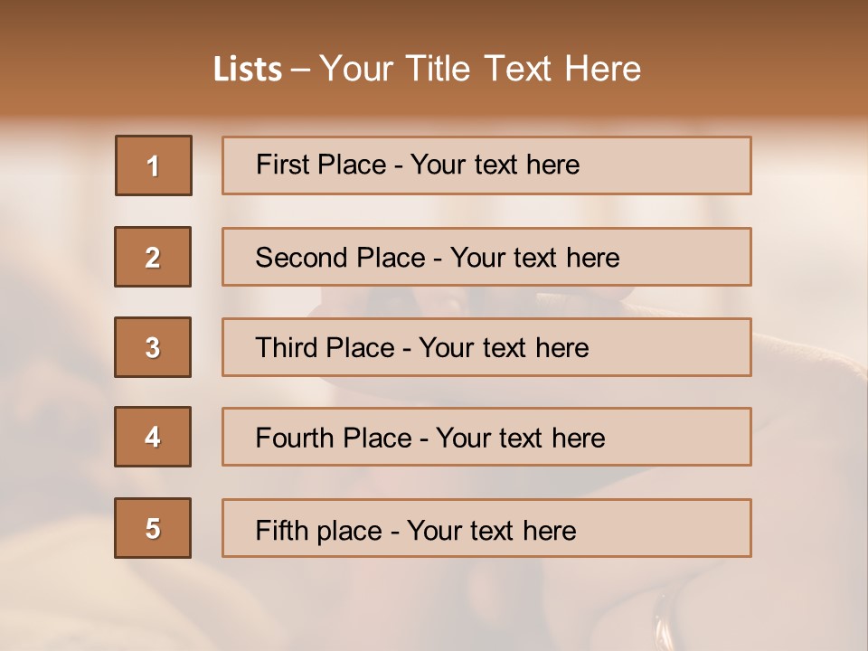Mother's And Baby's Hands At The Background Kid Face PowerPoint Template