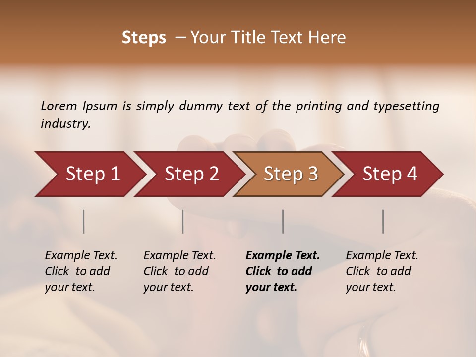 Mother's And Baby's Hands At The Background Kid Face PowerPoint Template