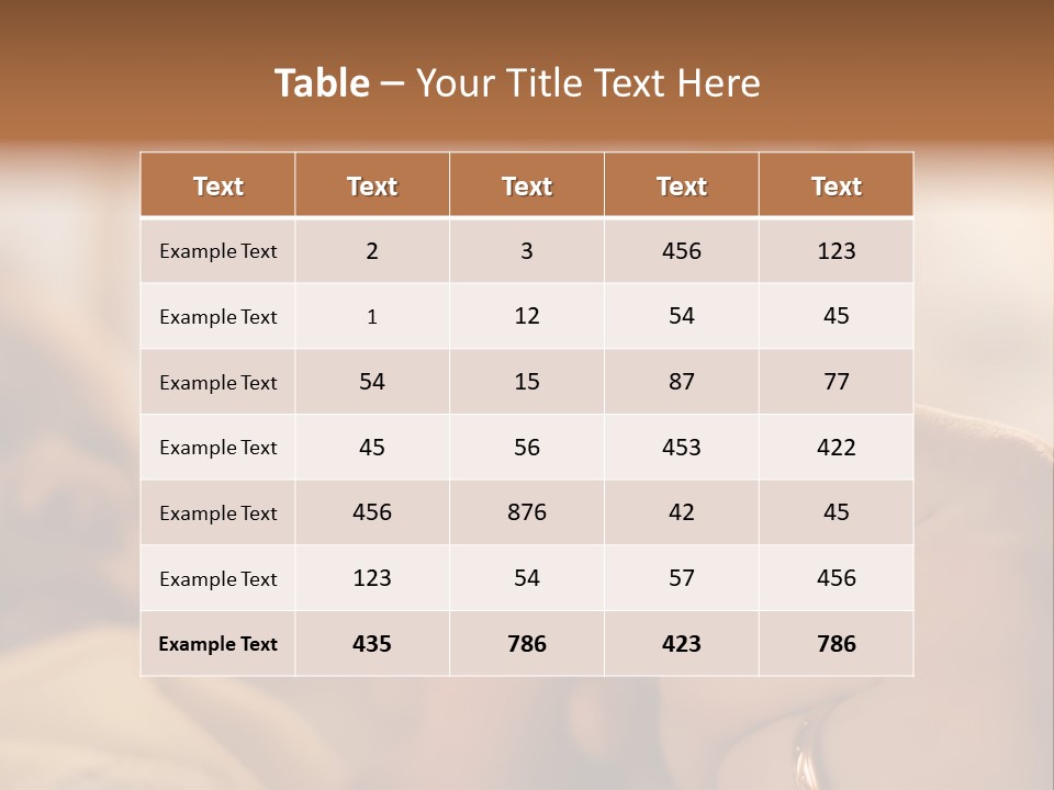 Mother's And Baby's Hands At The Background Kid Face PowerPoint Template