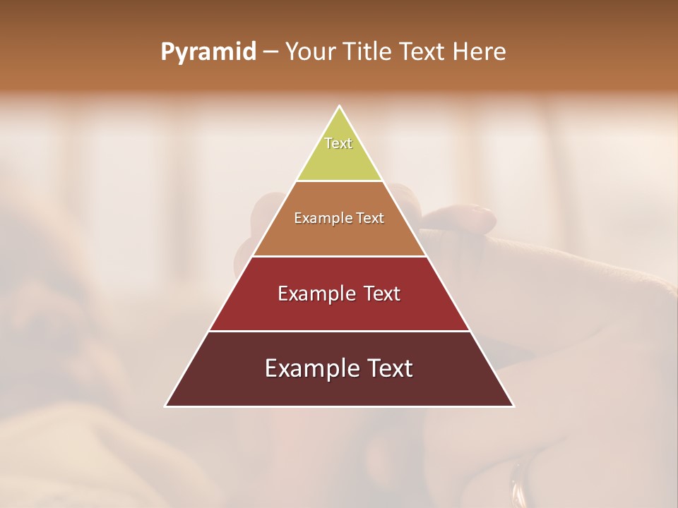 Mother's And Baby's Hands At The Background Kid Face PowerPoint Template