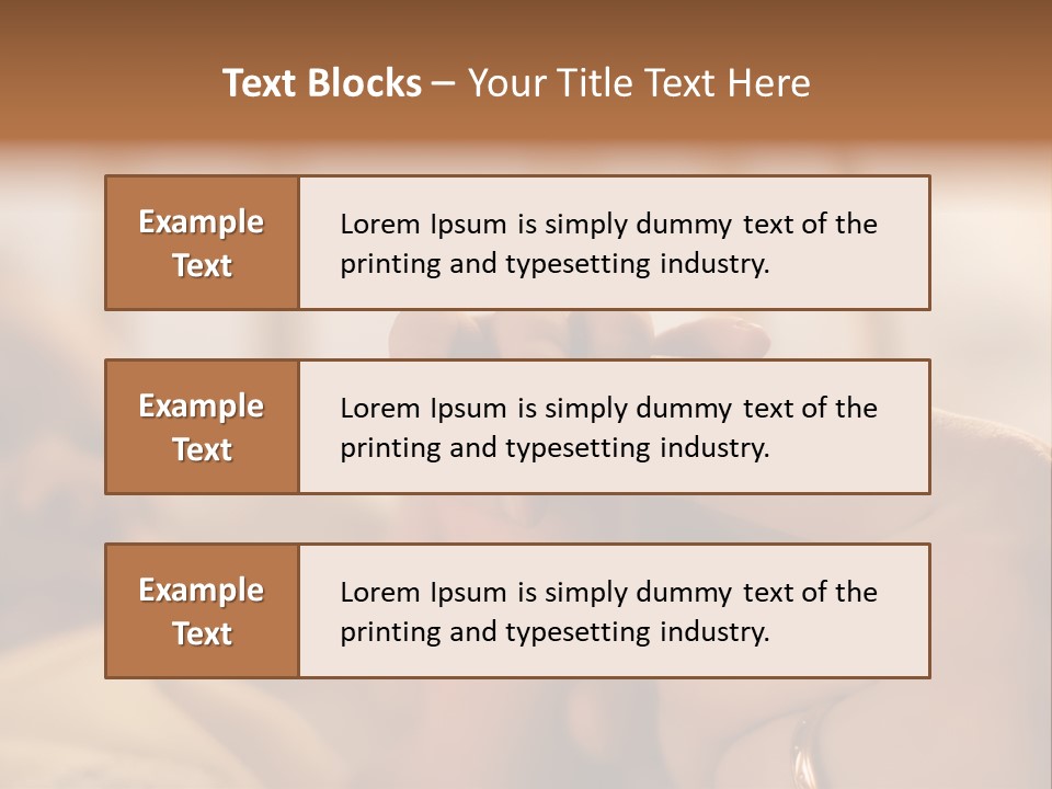 Mother's And Baby's Hands At The Background Kid Face PowerPoint Template