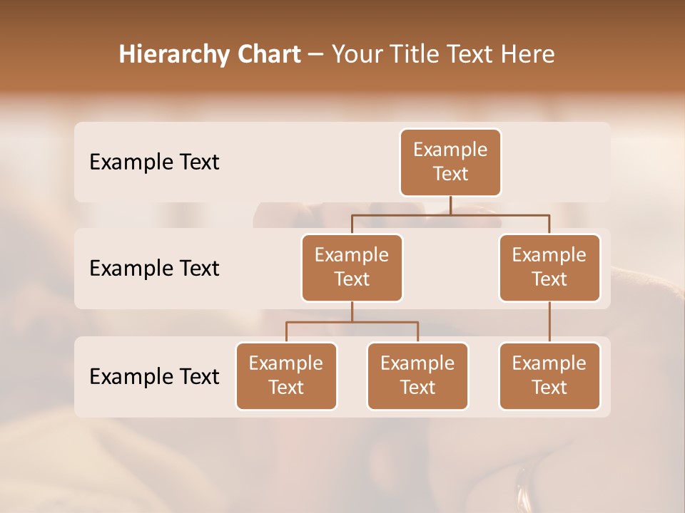 Mother's And Baby's Hands At The Background Kid Face PowerPoint Template