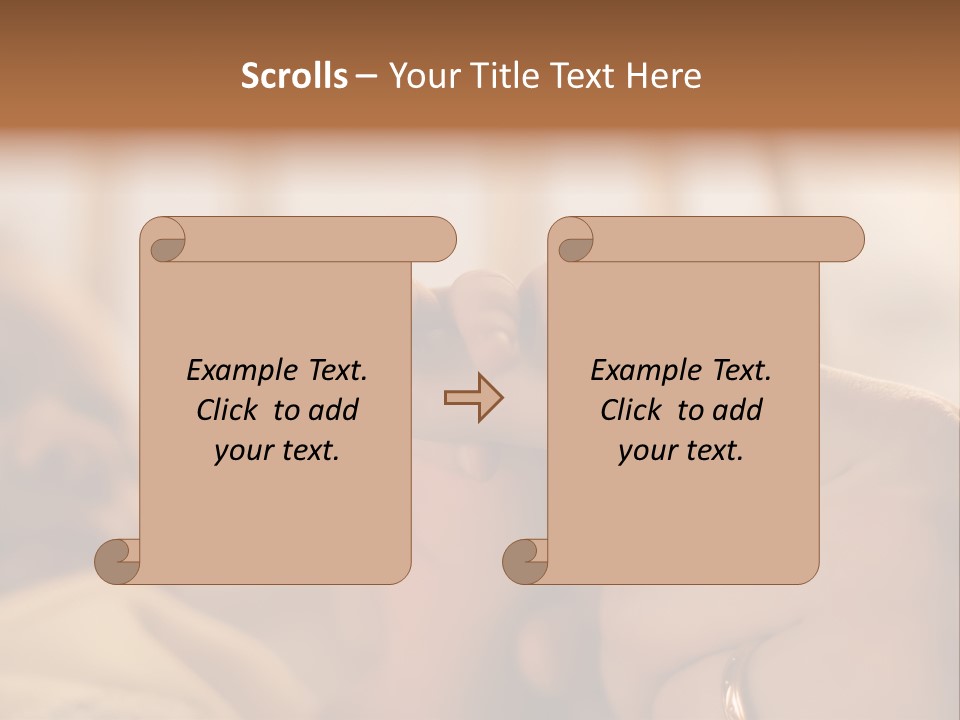 Mother's And Baby's Hands At The Background Kid Face PowerPoint Template