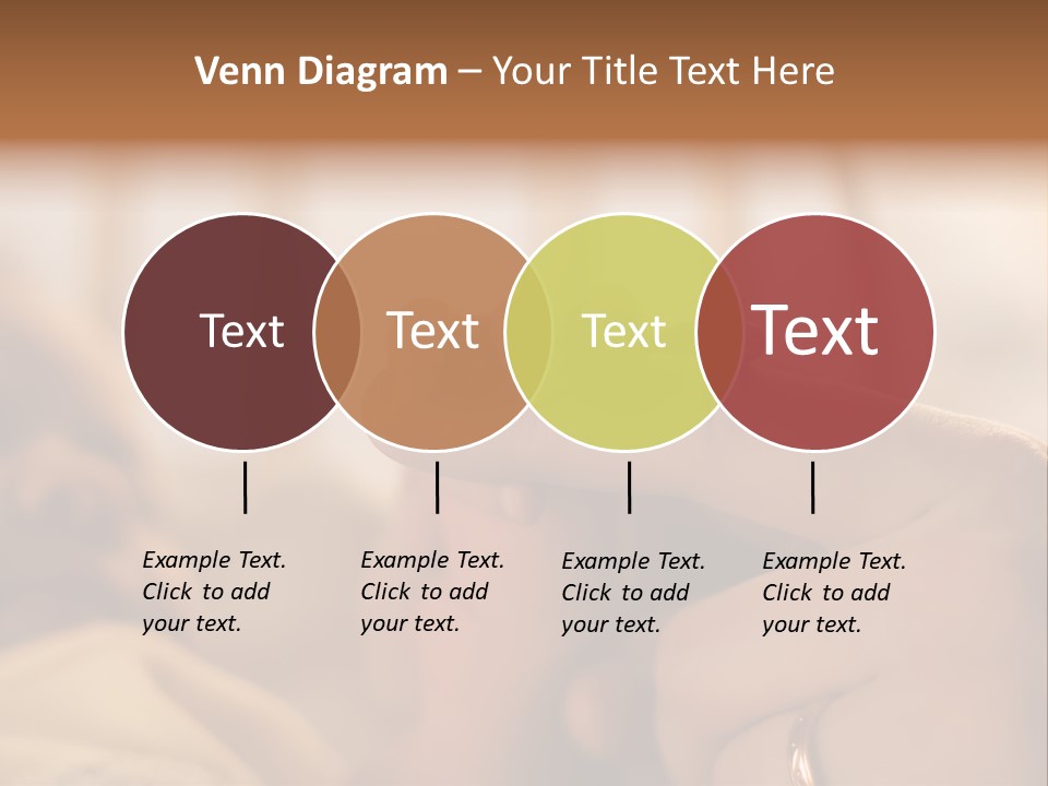 Mother's And Baby's Hands At The Background Kid Face PowerPoint Template