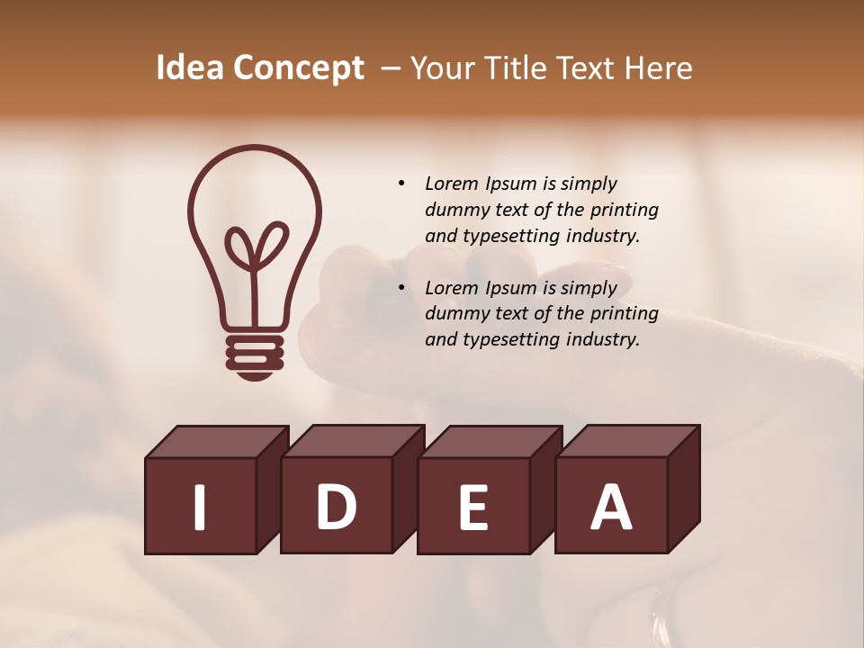 Mother's And Baby's Hands At The Background Kid Face PowerPoint Template