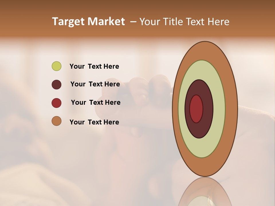 Mother's And Baby's Hands At The Background Kid Face PowerPoint Template