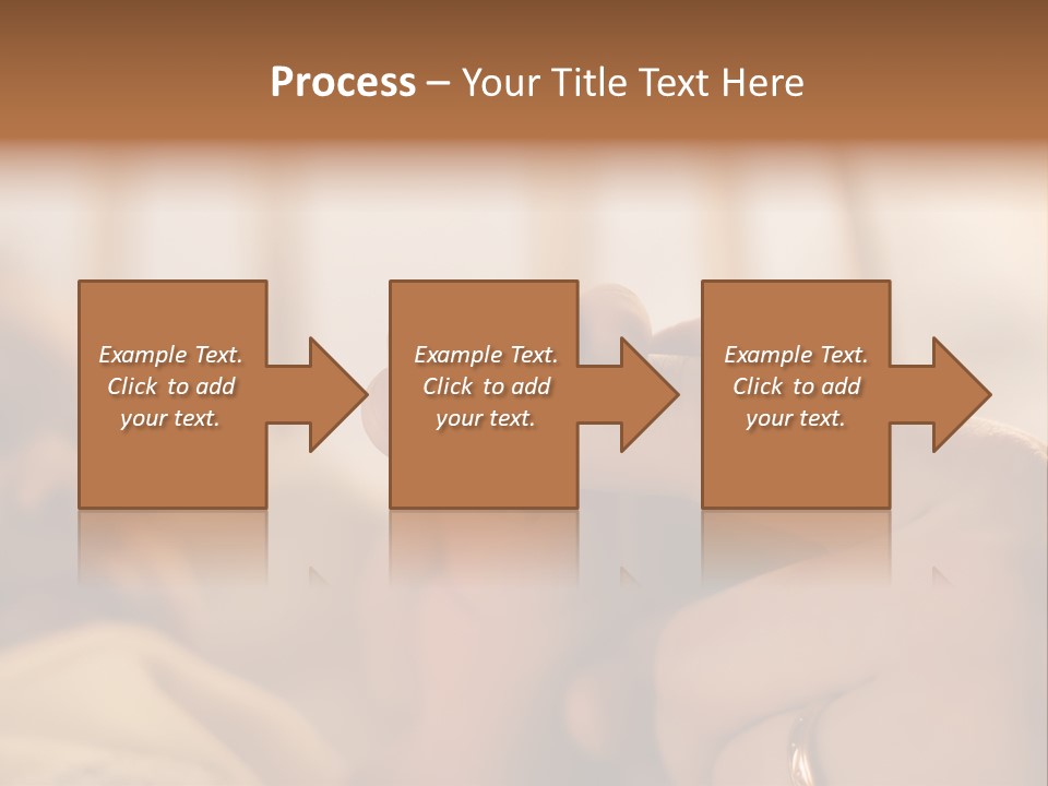 Mother's And Baby's Hands At The Background Kid Face PowerPoint Template