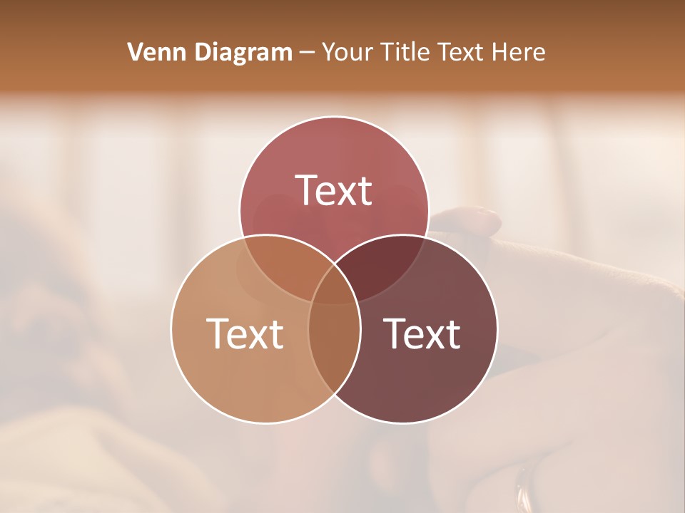 Mother's And Baby's Hands At The Background Kid Face PowerPoint Template