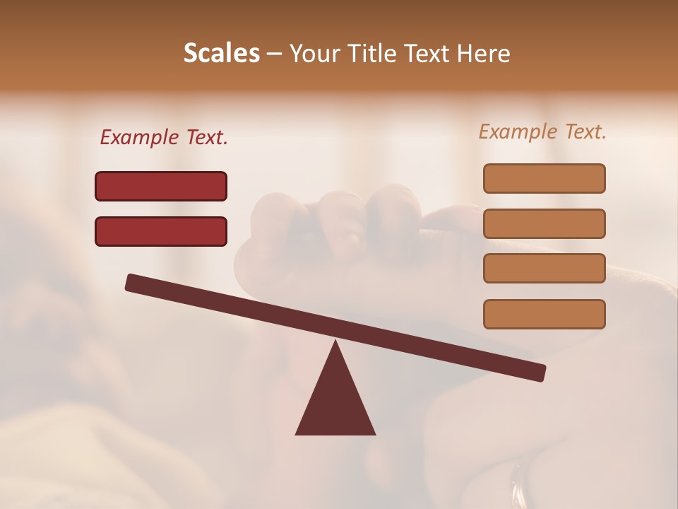 Mother's And Baby's Hands At The Background Kid Face PowerPoint Template