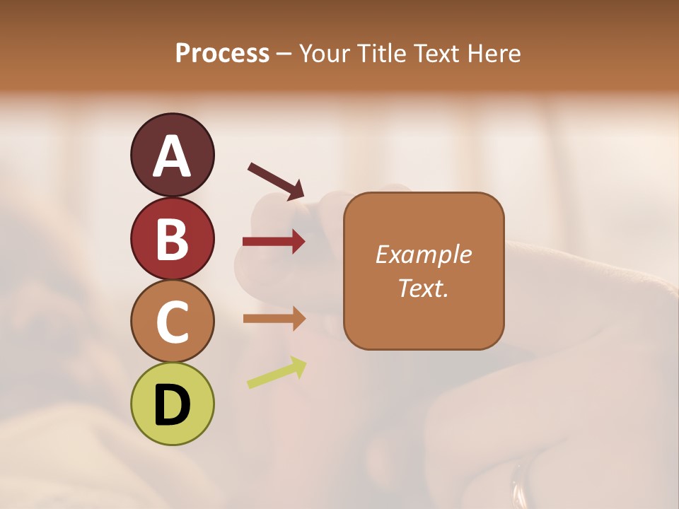 Mother's And Baby's Hands At The Background Kid Face PowerPoint Template