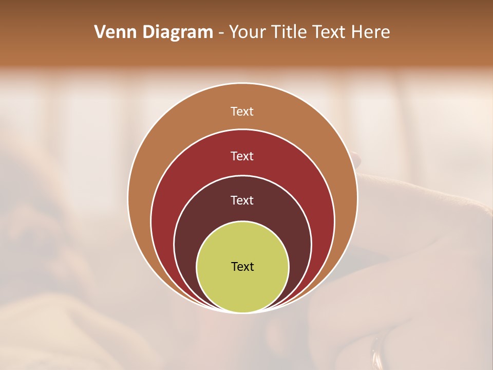 Mother's And Baby's Hands At The Background Kid Face PowerPoint Template