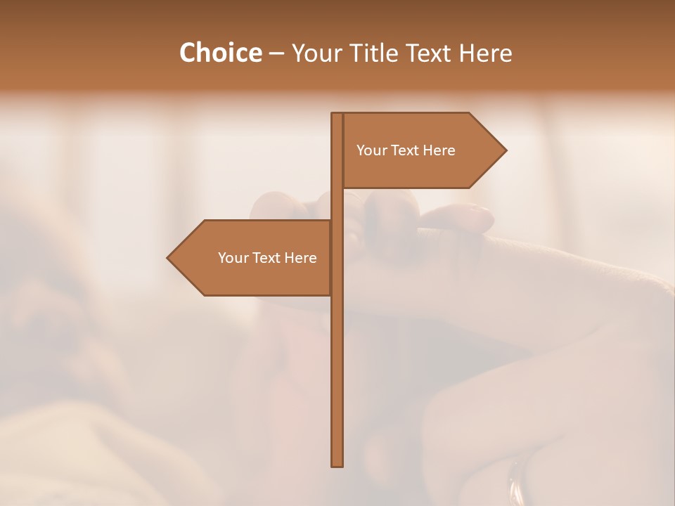 Mother's And Baby's Hands At The Background Kid Face PowerPoint Template