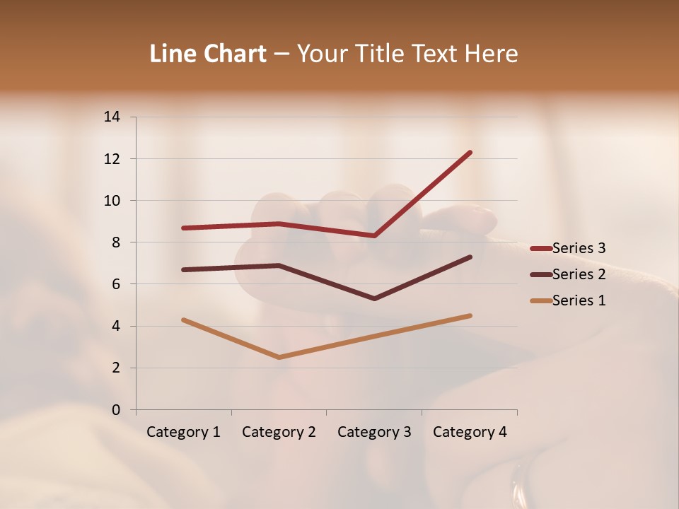 Mother's And Baby's Hands At The Background Kid Face PowerPoint Template