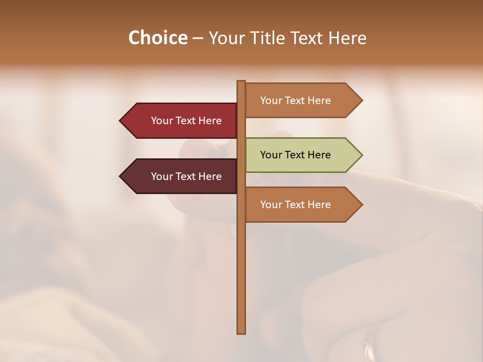 Mother's And Baby's Hands At The Background Kid Face PowerPoint Template