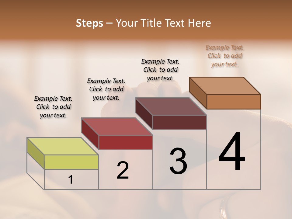 Mother's And Baby's Hands At The Background Kid Face PowerPoint Template