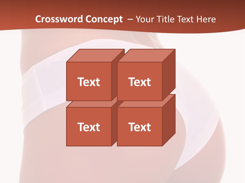 Beauty Girl Back In White Pants, Isolated On A White Background, Please See Some Of My Other Parts Of A Body Images: PowerPoint Template