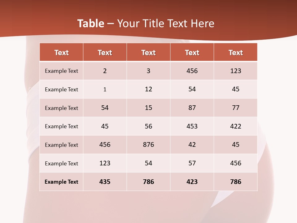 Beauty Girl Back In White Pants, Isolated On A White Background, Please See Some Of My Other Parts Of A Body Images: PowerPoint Template