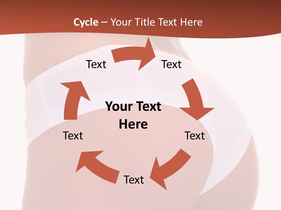 Beauty Girl Back In White Pants, Isolated On A White Background, Please See Some Of My Other Parts Of A Body Images: PowerPoint Template