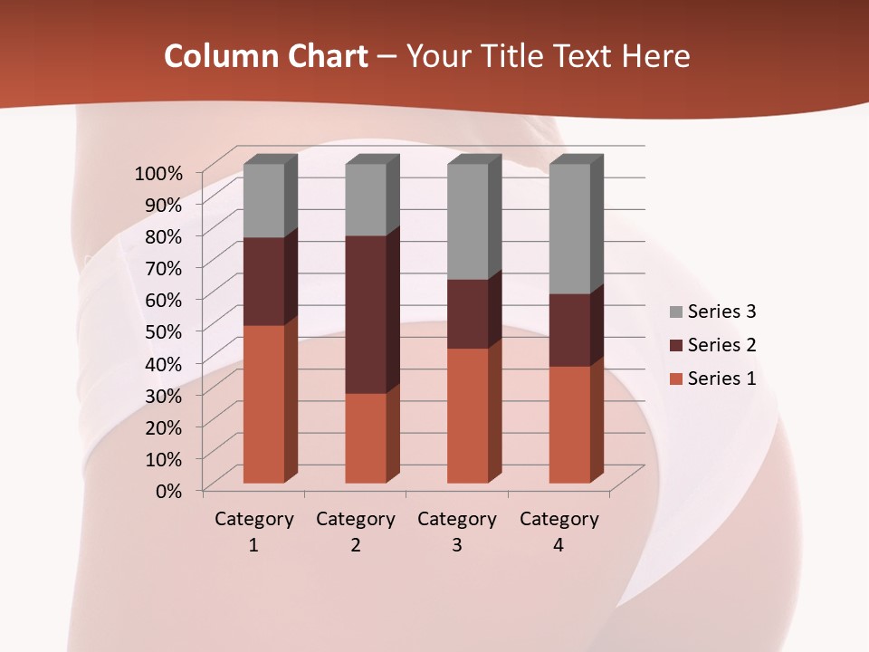 Beauty Girl Back In White Pants, Isolated On A White Background, Please See Some Of My Other Parts Of A Body Images: PowerPoint Template