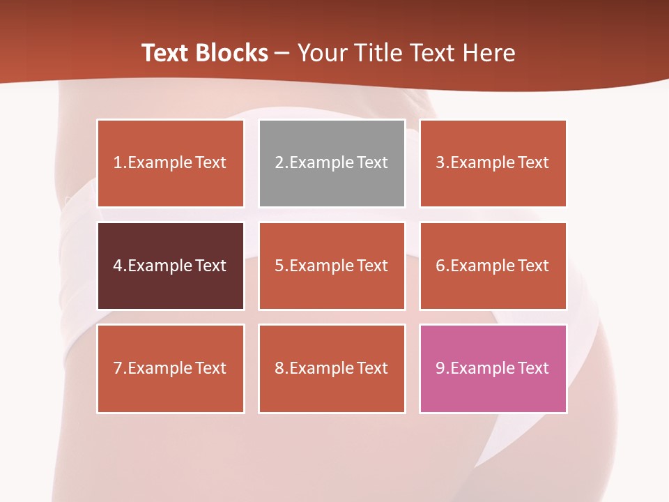 Beauty Girl Back In White Pants, Isolated On A White Background, Please See Some Of My Other Parts Of A Body Images: PowerPoint Template