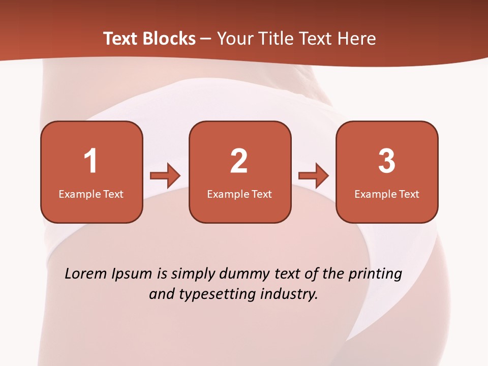 Beauty Girl Back In White Pants, Isolated On A White Background, Please See Some Of My Other Parts Of A Body Images: PowerPoint Template