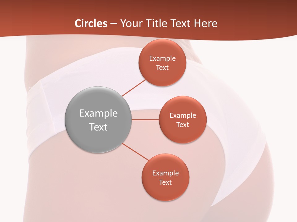 Beauty Girl Back In White Pants, Isolated On A White Background, Please See Some Of My Other Parts Of A Body Images: PowerPoint Template