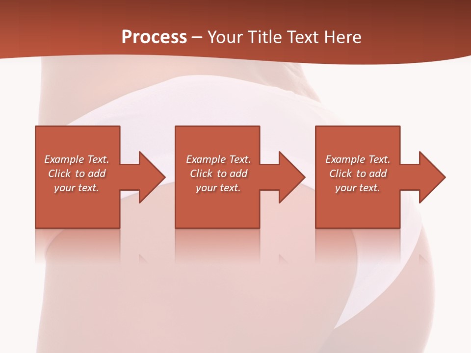 Beauty Girl Back In White Pants, Isolated On A White Background, Please See Some Of My Other Parts Of A Body Images: PowerPoint Template