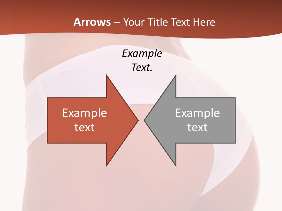 Beauty Girl Back In White Pants, Isolated On A White Background, Please See Some Of My Other Parts Of A Body Images: PowerPoint Template