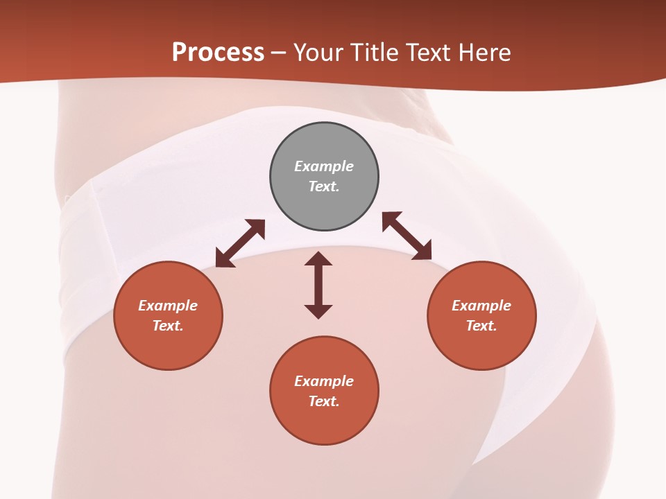 Beauty Girl Back In White Pants, Isolated On A White Background, Please See Some Of My Other Parts Of A Body Images: PowerPoint Template