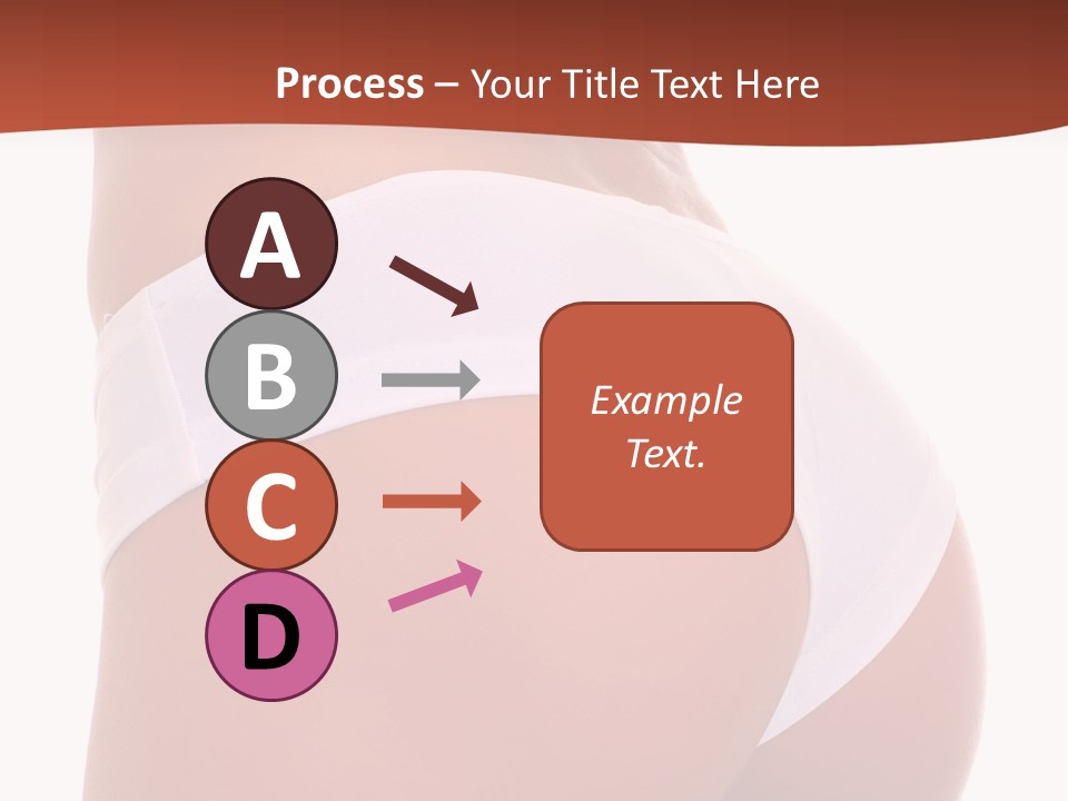 Beauty Girl Back In White Pants, Isolated On A White Background, Please See Some Of My Other Parts Of A Body Images: PowerPoint Template