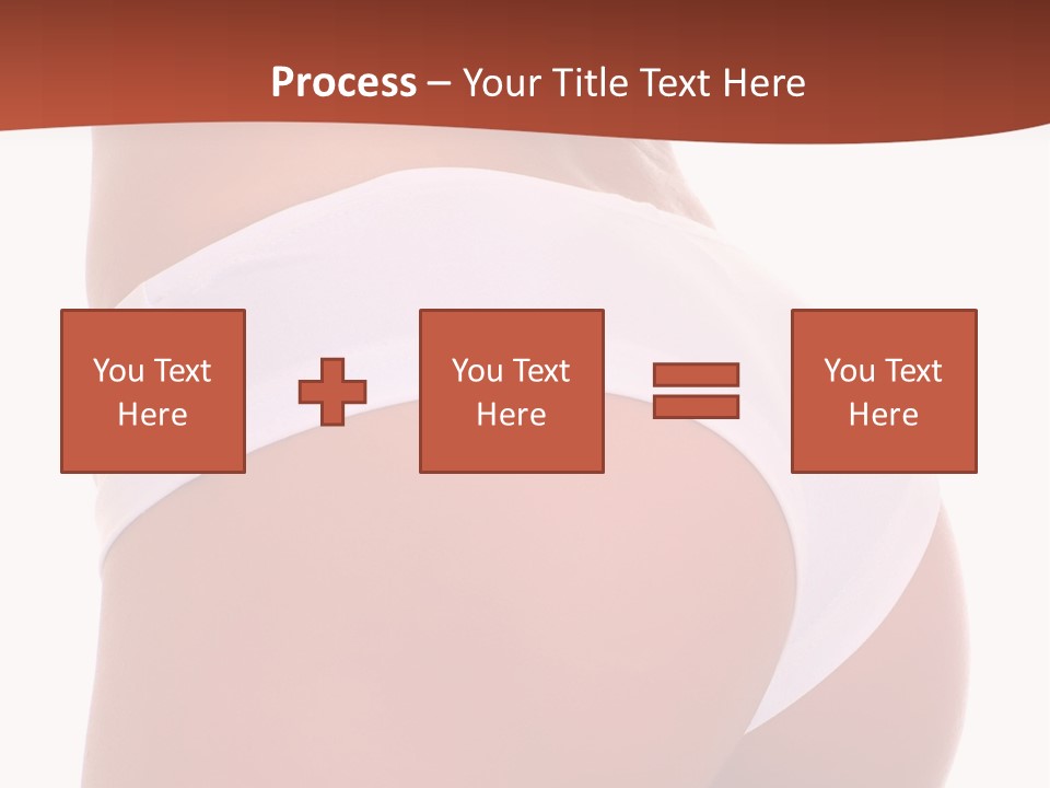 Beauty Girl Back In White Pants, Isolated On A White Background, Please See Some Of My Other Parts Of A Body Images: PowerPoint Template