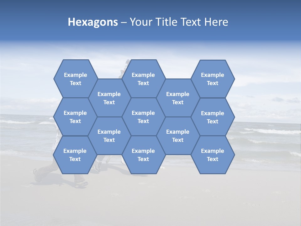 Playing On The Beach PowerPoint Template