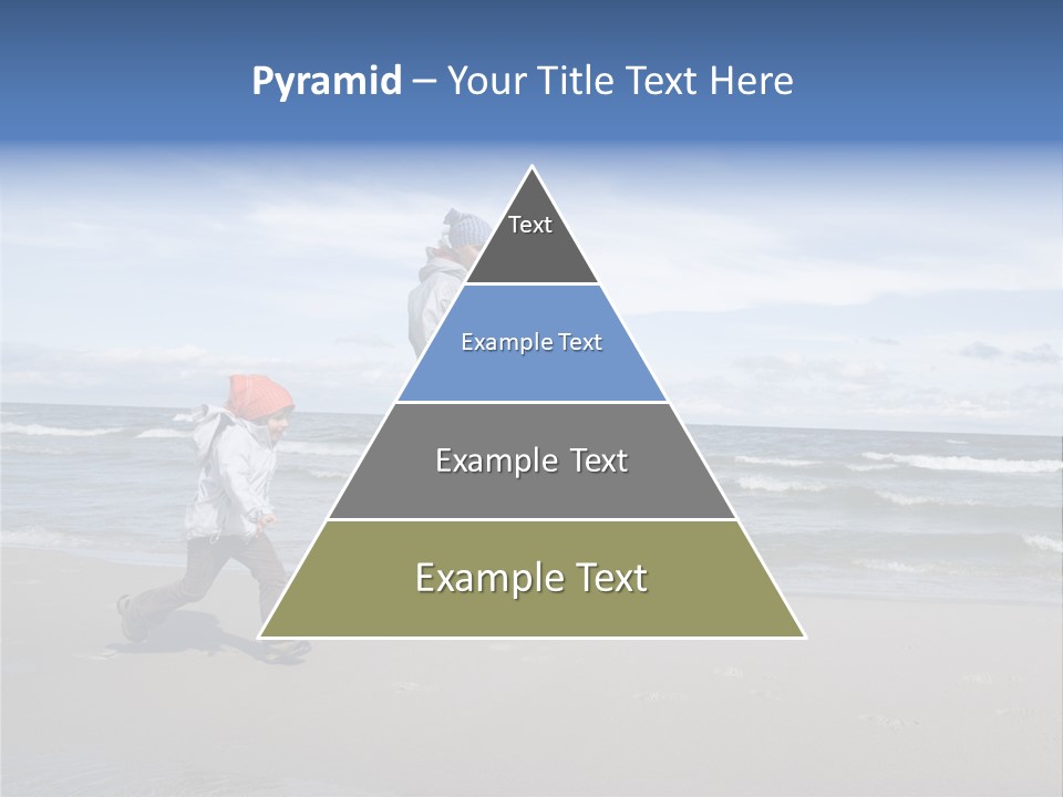 Playing On The Beach PowerPoint Template