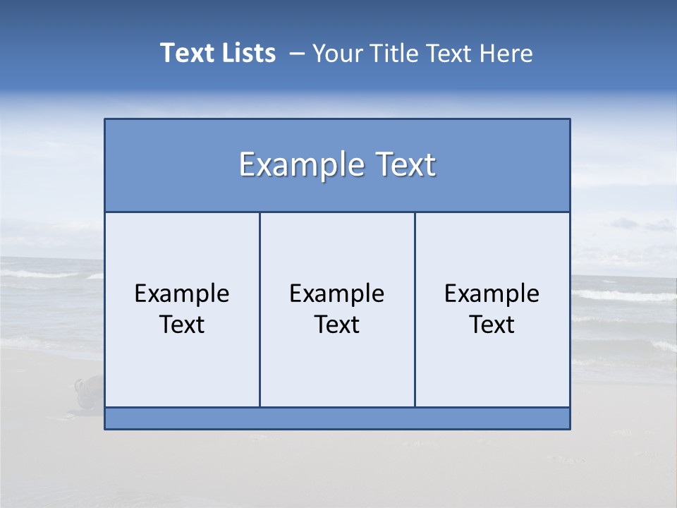 Playing On The Beach PowerPoint Template