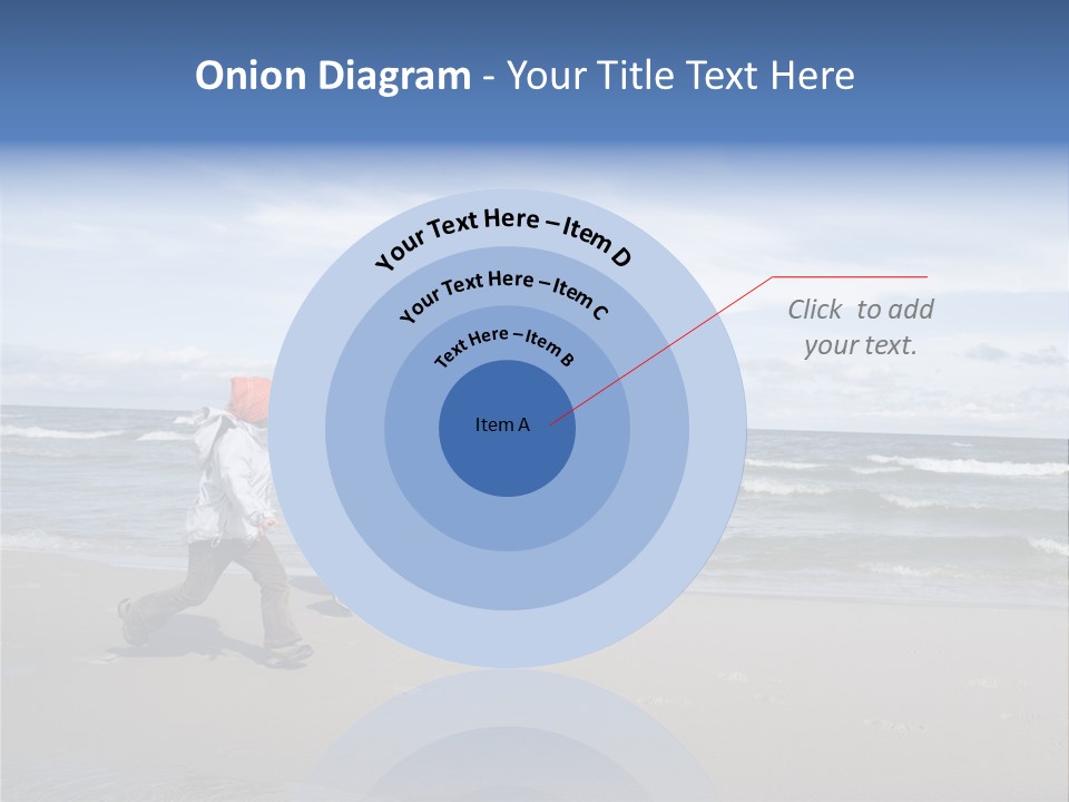 Playing On The Beach PowerPoint Template