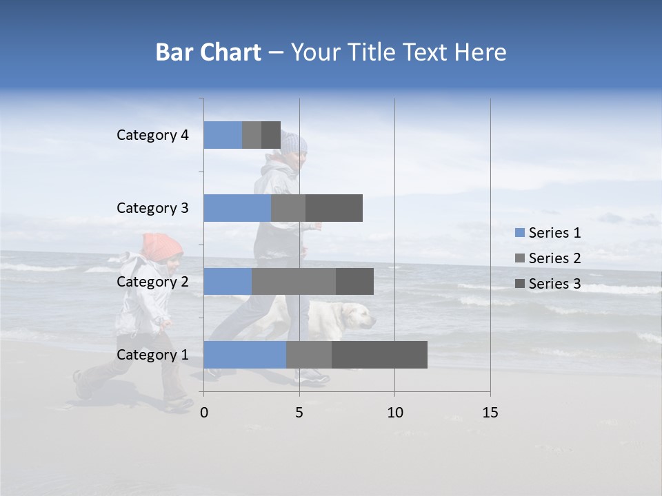 Playing On The Beach PowerPoint Template