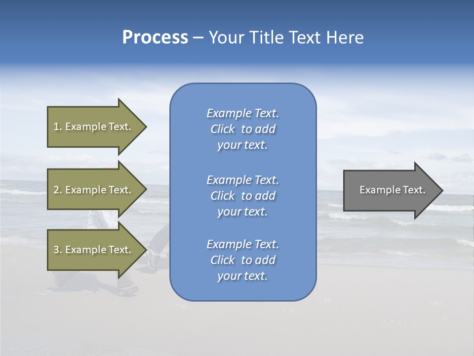 Playing On The Beach PowerPoint Template
