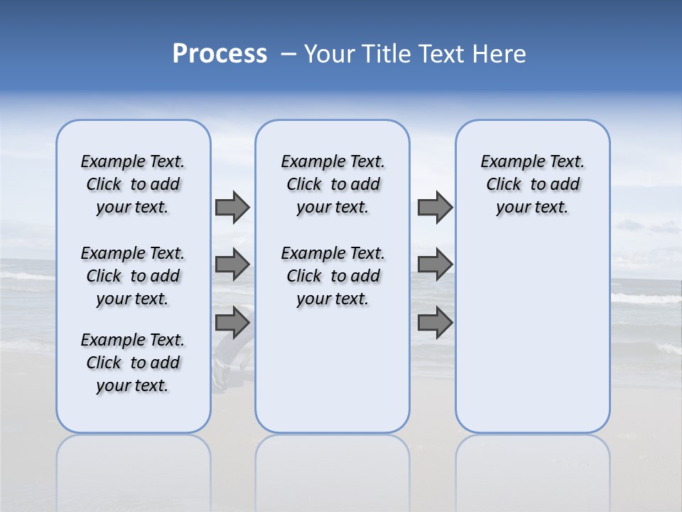 Playing On The Beach PowerPoint Template